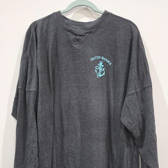 Source Unknown Tops - Outer Banks Women's Grey and Black Shirt